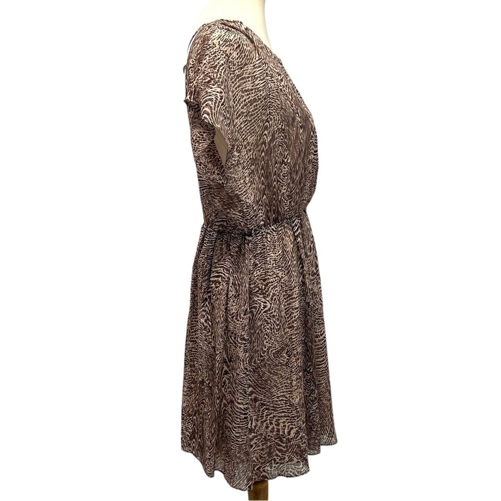 Alice + Olivia Kemper Silk Animal Print Open Strappy Back Mini Dress Women Large - Picture 11 of 14